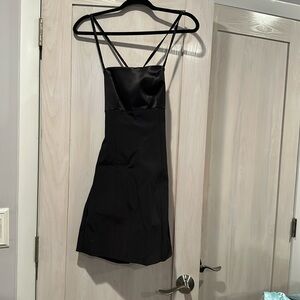 Women’s cocktaill black dress sexy Maria Bianca Nero sz medium rayon Lycra nix